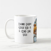 子供の後素晴らしろにはあなたのようなパパがある コーヒーマグカップ (左)