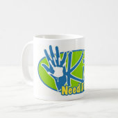 子供の必要性のパパ2のマグ コーヒーマグカップ (正面左)