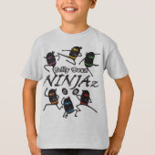 子供の忍者のTシャツ: ゼリー菓子Ninjaz Tシャツ (正面)