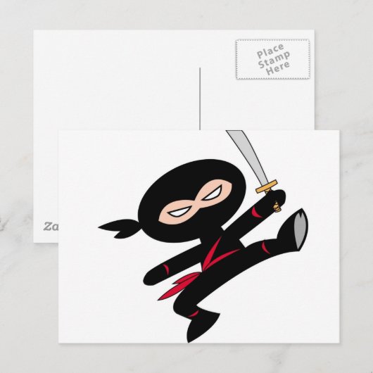 子供の忍者! ポストカード (正面/裏面)