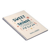 子供の思わず言った名言ポスター「Sweet & Savage Things My Kid Said」 ノートブック (右側)
