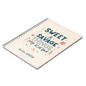 子供の思わず言った名言ポスター「Sweet & Savage Things My Kid Said」 ノートブック (左側)