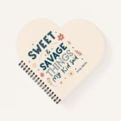 子供の思わず言った名言ポスター「Sweet & Savage Things My Kid Said」 ノートブック (正面)