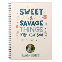 子供の思わず言った名言ポストカード「Sweet & Savage Things My Kid Sai