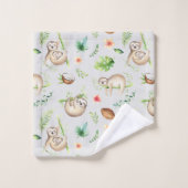 子供の怠惰な怠け バスタオルセット (ウォッシュタオル)