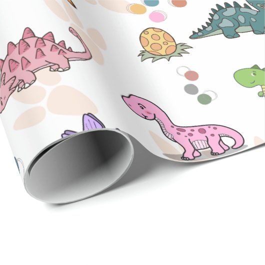 子供の恐竜のパーティーラッピングギフトは紙を好む ラッピングペーパー (ロールコーナー)