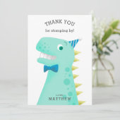 子供の恐竜の誕生会 サンキューカード (スタンド正面)