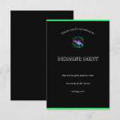 子供の恐竜の誕生日パーティーお礼カード サンキューカード (正面/裏面)