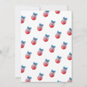 子供の恐竜の誕生日パーティー 招待状 (裏面)