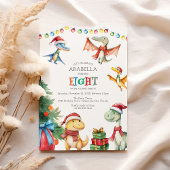 子供の恐竜の8歳の誕生日パーティー招待状 招待状