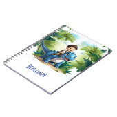 子供の恐竜アドベンチャーノート ノートブック (左側)