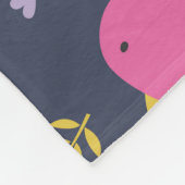 子供の恐竜：カラフルヴィンテージパターン フリースブランケット (角)