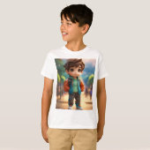 子供の想像力を刺激する"冒険 Tシャツ (正面フル)