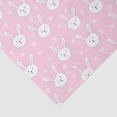 子供の愛らしいバニーラビットイースターピンクハート 薄葉紙 (詳細)