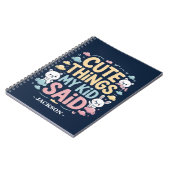 子供の愛らしい一言 ノートブック (左側)