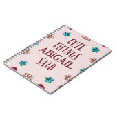 子供の愛らしい発言ノート 思わず笑顔になる娘の言葉を記録しよう ノートブック (左側)