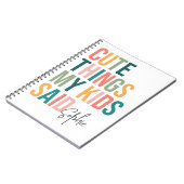 子供の愛らしい発言集 - パーソナライズされた思い出 ノートブック (左側)