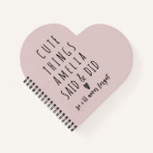 子供の愛らしい発言 保存版思い出 ノートブック (正面)