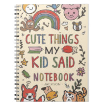 子供の愛らしい言葉ノート