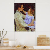 子供の愛撫。c.1890年、メアリーカサット ポスター (キッチン)