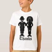 子供の感謝祭のTシャツのお祝いの休日のワイシャツ Tシャツ (正面)