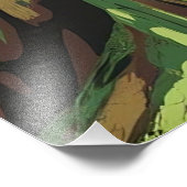 子供の憧れ:鮮やかな現代の木のポスター フォトプリント (角)