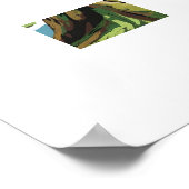 子供の憧れ：鮮やかな現代の木のポスター ポスター (角)