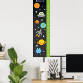 子供の成長グラフ – 外部空間 ポスター (ホームオフィス)