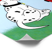 子供の成長チャート火災トラック ポスター (角)