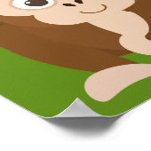 子供の成長チャート – ガールモンキー ポスター (角)