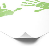 子供の手形と名前の詩のカスタムアート フォトプリント            (角)