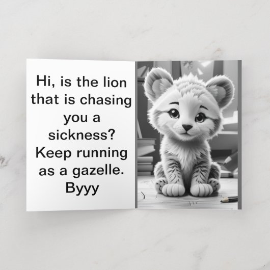 子供の挨拶と着色はすぐにカードを取得する 箔グリーティングカード (内側レイダウン)