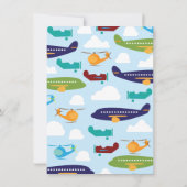 子供の搭乗券招待状 招待状 (裏面)