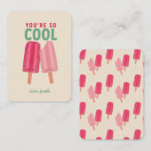 子供の教室バレンタイン - あなたってかっこいいカード ノートカード (正面/裏面)