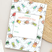 子供の教室用ラブバグバレンタインデー シーズンカード