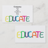 子供の教育および学校 名刺 (正面/裏面)