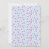 子供の料理とお菓子作りの誕生日パーティー招待状 招待状 (裏面)