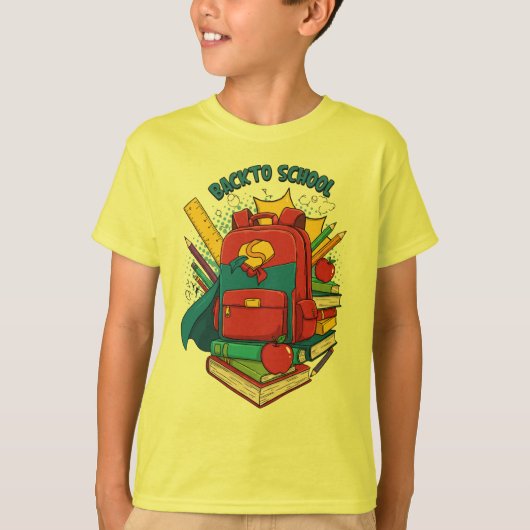 子供の新学期 - 幼児と就学前 Tシャツ (正面)