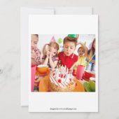 子供の旗布のカスタムのサンキューカード サンキューカード (裏面)