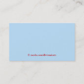 子供の日の気に名刺のカスタム コーリングカード (裏面)