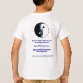 子供の日光の写真のTシャツ Tシャツ (裏面)