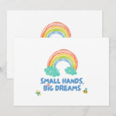 子供の日 小さな手、大きな夢 サンキューカード (正面/裏面)