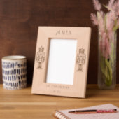 子供の最初のクリスマス レーザー彫刻フレーム (左)