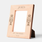 子供の最初のクリスマス レーザー彫刻フレーム (左)