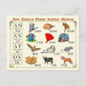 子供の最初の小さな言葉 ポストカード (正面)