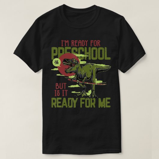 子供の最初の日に戻る男の子のための就学前のシャツ Tシャツ (デザイン正面)