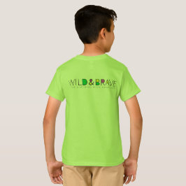 子供の服、野生と勇敢 Tシャツ