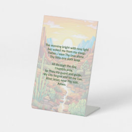 子供の朝の祈り ペディスタル看板 台座サイン