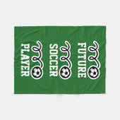 子供の未来のサッカー選手 フリース ひざ掛け (正面(横))