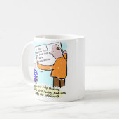 子供の本読は非常に野心的だ。先生 コーヒーマグカップ (正面左)